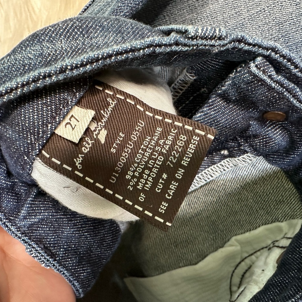 7 For All Mankind Blue Flare &‎ Wide Leg Jeans A pocket - Picture 6 of 7